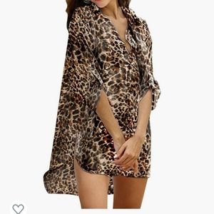 Ekouaer Women's Swimsuit Beach Cover Up Shirt Biki